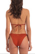 Push-Up Triangel-Bikini mit Swarovski-Kristallen und Tribal-Muster in Gold